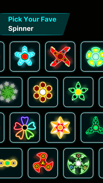 Finger Spinner: Glow Art Draw - عکس برنامه موبایلی اندروید