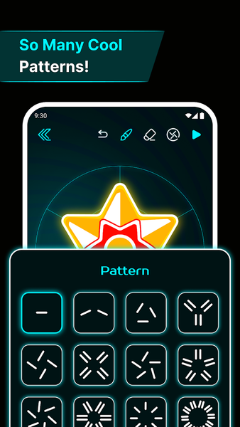 Finger Spinner: Glow Art Draw - عکس برنامه موبایلی اندروید