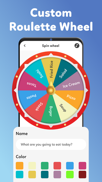 Spin Wheel: Random Generator - Gameplay image of android game