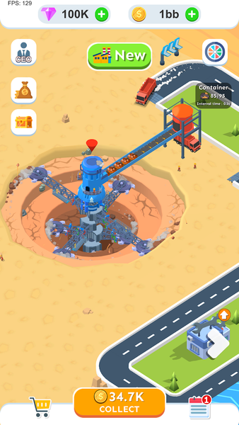 Spiral Excavator Empire - عکس بازی موبایلی اندروید