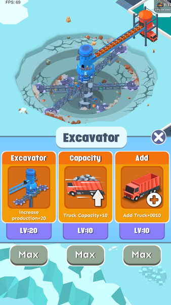 Spiral Excavator Empire - عکس بازی موبایلی اندروید