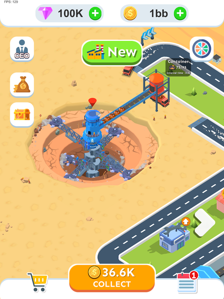 Spiral Excavator Empire - عکس بازی موبایلی اندروید