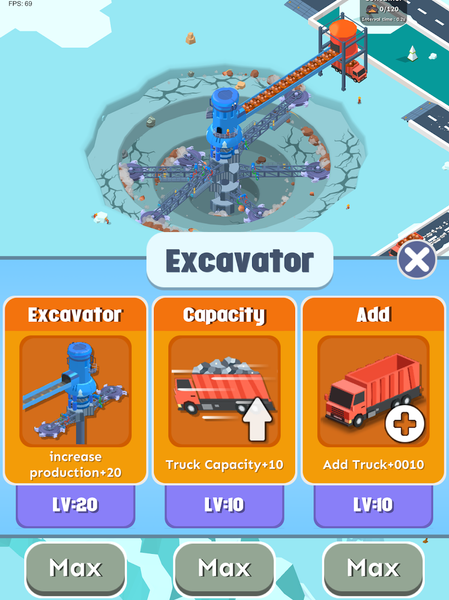 Spiral Excavator Empire - عکس بازی موبایلی اندروید