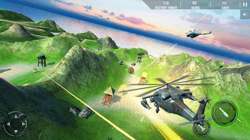 Gunship Combat Helicopter Game - عکس بازی موبایلی اندروید