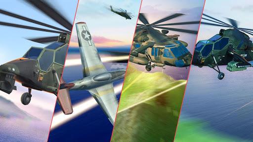 Gunship Combat Helicopter Game - Gameplay image of android game
