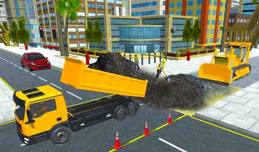 Road Construction Offline Game - Gameplay image of android game
