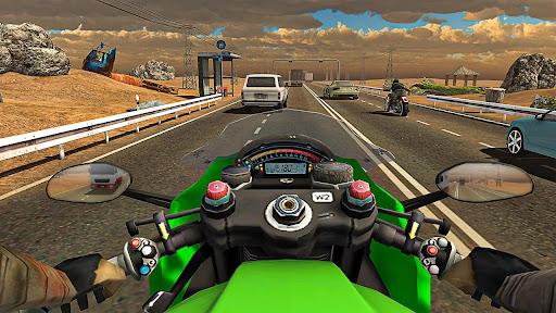 Racing In Moto: Traffic Race - Gameplay image of android game