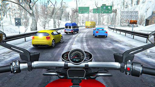 Racing In Moto: Traffic Race - Gameplay image of android game