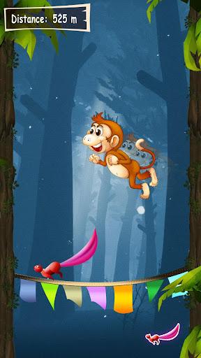 Jungle Runner Monkey Games - Gameplay image of android game