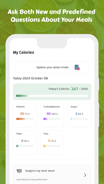 CaloriMate: AI Calorie Tracker - Image screenshot of android app