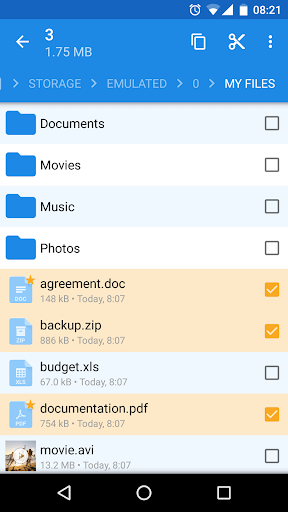 File Manager - عکس برنامه موبایلی اندروید