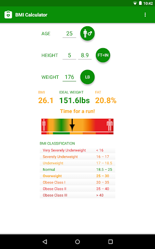 BMI Calculator - عکس برنامه موبایلی اندروید