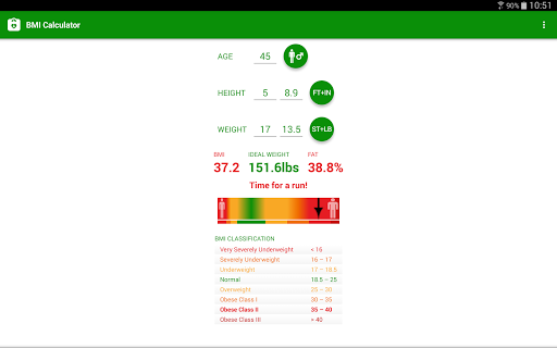 BMI Calculator - عکس برنامه موبایلی اندروید