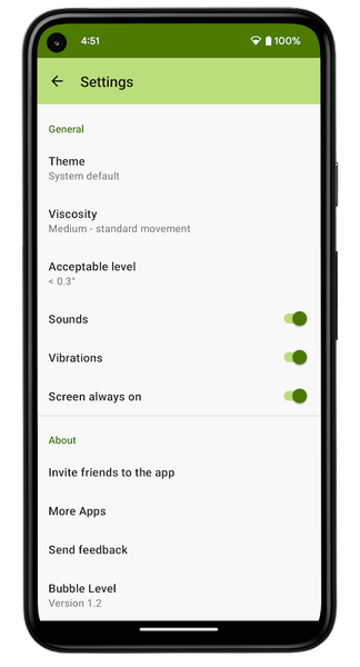 Bubble Level - Image screenshot of android app