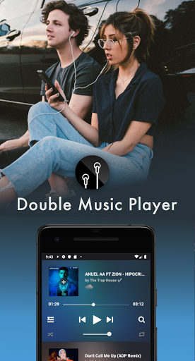 SplitCloud Double Music - Play two songs at once - Image screenshot of android app