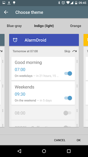 AlarmDroid (alarm clock) - Image screenshot of android app