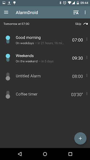 AlarmDroid (alarm clock) - عکس برنامه موبایلی اندروید