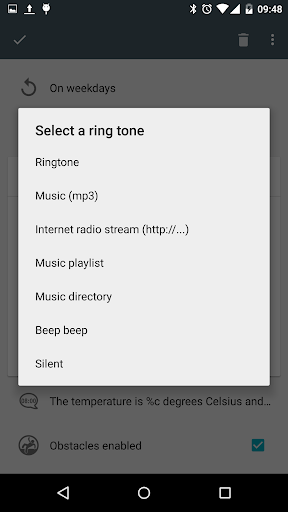 AlarmDroid (alarm clock) - Image screenshot of android app