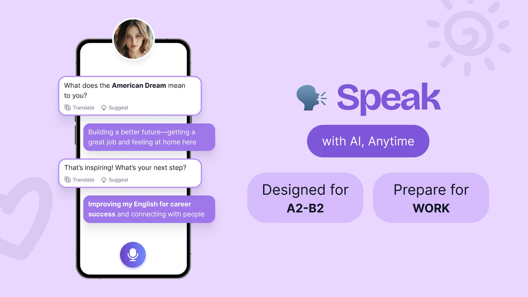 Speak & Learn English SpokziAI - عکس برنامه موبایلی اندروید