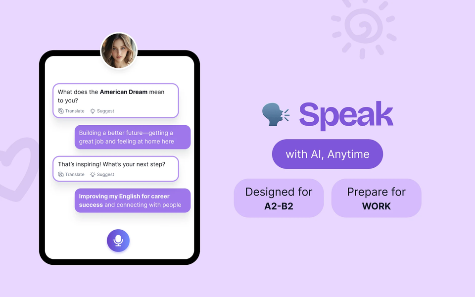 Speak & Learn English SpokziAI - عکس برنامه موبایلی اندروید