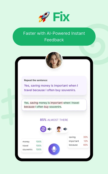 Speak & Learn English SpokziAI - عکس برنامه موبایلی اندروید