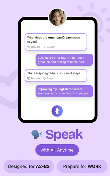 Speak & Learn English SpokziAI - عکس برنامه موبایلی اندروید