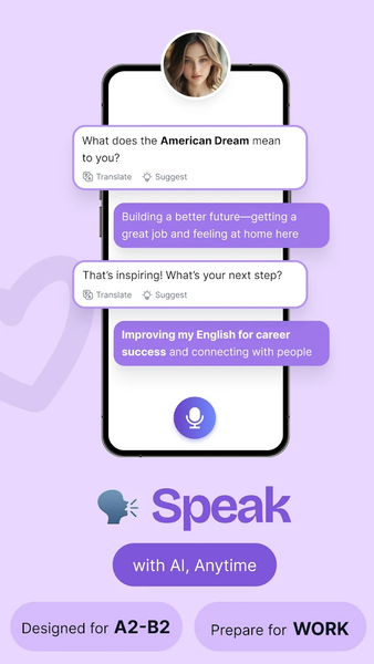 Speak & Learn English SpokziAI - عکس برنامه موبایلی اندروید