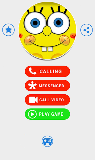 Video Call From Yellow Sponge - Image screenshot of android app