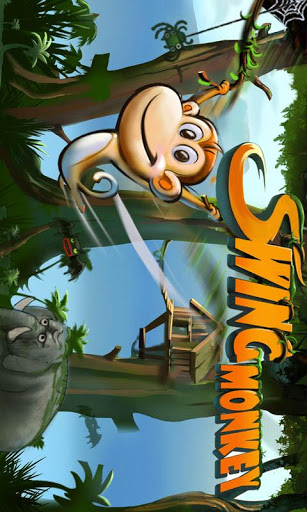 cartoon monkey swinging from tree game