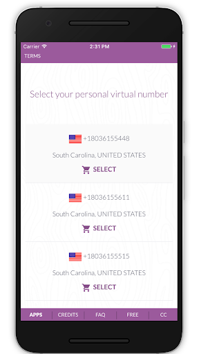 Virtual SIM (SMS) - عکس برنامه موبایلی اندروید