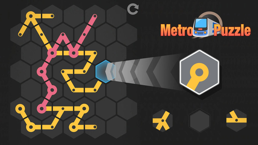 Metro Puzzle match hexa blocks - Gameplay image of android game
