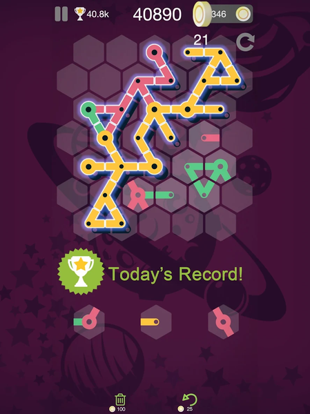 Metro Puzzle match hexa blocks - Gameplay image of android game