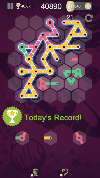 Metro Puzzle match hexa blocks - Gameplay image of android game