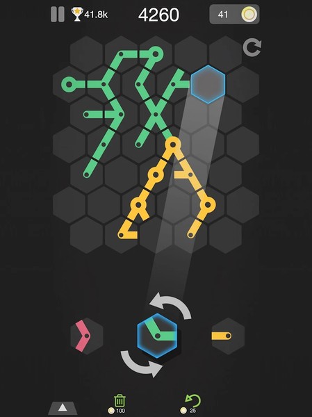 Metro Puzzle match hexa blocks - Gameplay image of android game