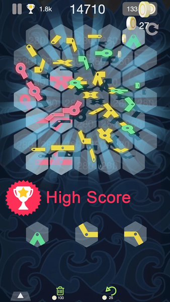 Metro Puzzle match hexa blocks - Gameplay image of android game