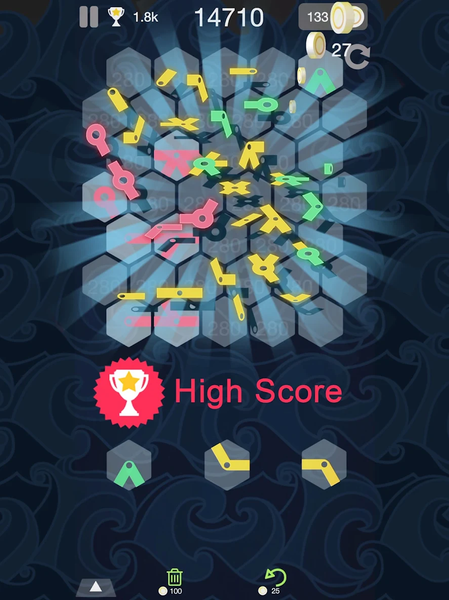Metro Puzzle match hexa blocks - Gameplay image of android game