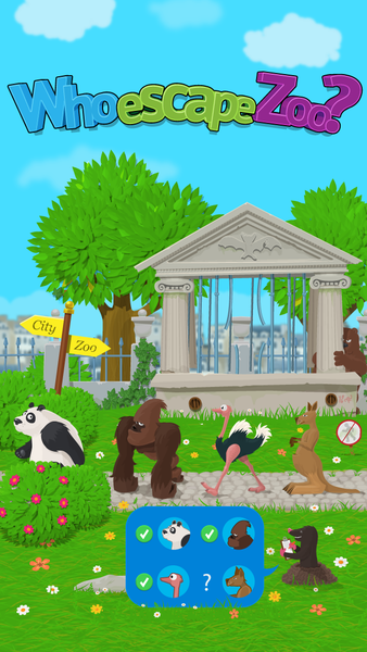 Who Escape Zoo - Gameplay image of android game