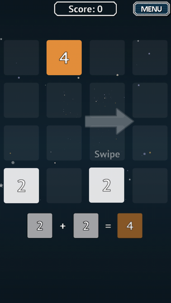 2048: Power of Two - Gameplay image of android game