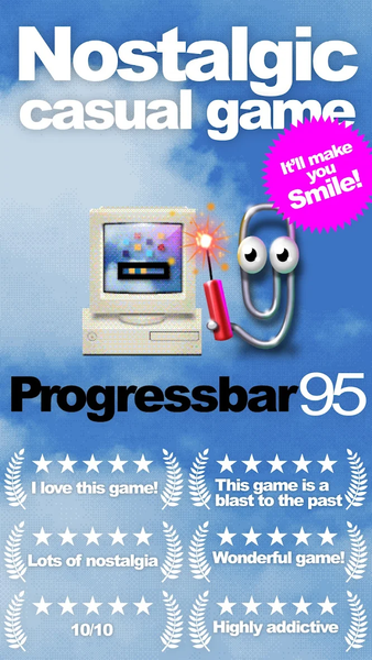 Progressbar95 - nostalgic game - Gameplay image of android game