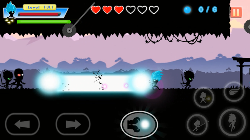 Super Stickman Warriors Dragon - Gameplay image of android game