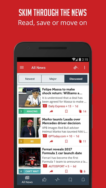 Formula Race News - Unofficial - Image screenshot of android app