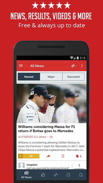 Formula Race News - Unofficial - Image screenshot of android app