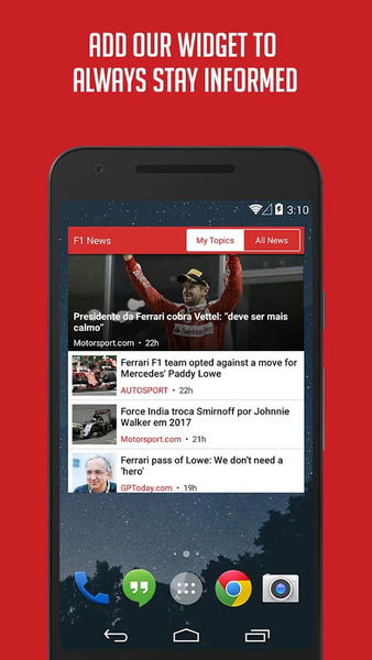 Formula Race News - Unofficial - Image screenshot of android app
