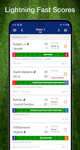 Scores App: College Football - Image screenshot of android app