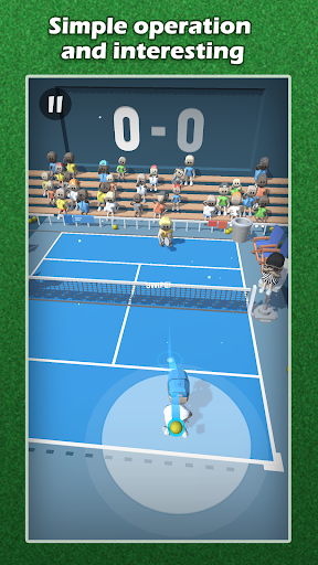 Flicks Tennis Free - Casual Ball Games 2020 - Gameplay image of android game