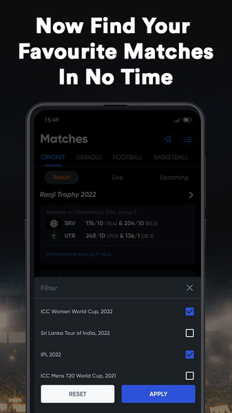 SportsTiger Live Score & News - Image screenshot of android app