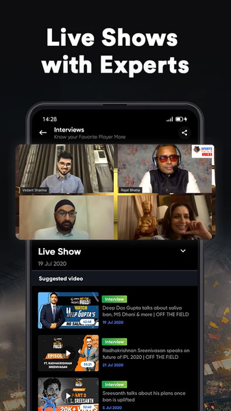 SportsTiger Live Score & News - Image screenshot of android app
