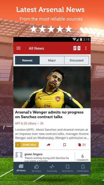 Gunners News - Image screenshot of android app