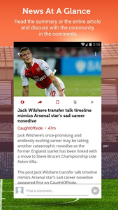 The Arsenal App, Arsenal App, News