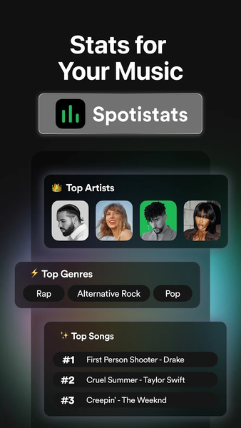 must.fm for Spotify Stats - عکس برنامه موبایلی اندروید